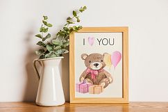 Watercolor Teddy Bears Product Image 4