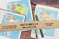 South America Maps Collection Product Image 1