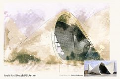 Archi Art Sketch Photoshop Action V2 Product Image 9
