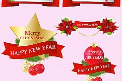 Christmas Banners Clipart Product Image 2
