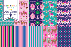 Little Llamas Digital Paper Product Image 1