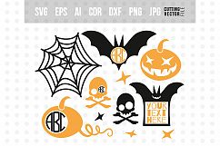 Halloween monogram SVG Bundle - svg, eps, ai, dxf, png, jpg Product Image 1