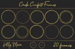 Gold Circle Confetti Frames Product Image 3