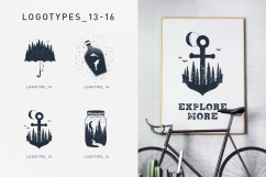 Double Exposure. 20 Creative Logos Product Image 9