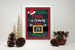 Christmas Countdown SVG Cut File - Santa SVG DXF PNG EPS Product Image 3