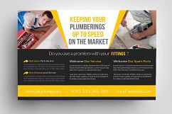 Plumber Service Horizontal Flyer Product Image 3