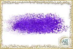 Brush Strokes in Violet Glitter - Digital Clipart 24 of beautiful PNG files Product Image 14