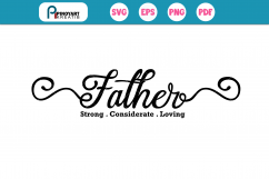 Father svg, Father&#039;s Day svg, Dad svg, Daddy svg, svg file Product Image 1