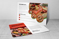 Restaurant Food Postcard Template Product Image 2