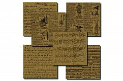 Vintage Burlap Digital Paper - 12 Pack Product Image 2