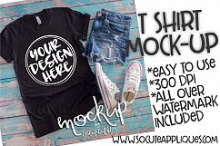 Black t shirt mock up 6506 Product Image 1