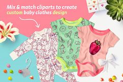 Girls Power. Clipart and pattern set Product Image 8