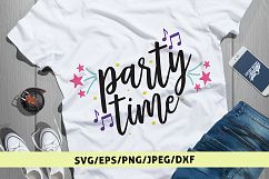 Party Time - Celebration SVG EPS DXF PNG Cutting Files Product Image 1