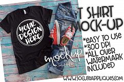 Black t shirt mock up 6513 Product Image 1