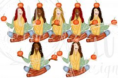 Fall Clipart, Autumn Graphics, Harvest Pumpkins Clipart Product Image 2