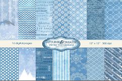 16 Winter Wonderland: Digital Paper Pack Product Image 1