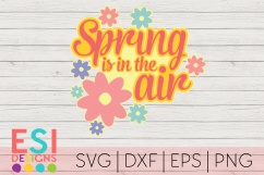 Spring is in the air | Quote Design | SVG, DXF, EPS, PNG Product Image 1