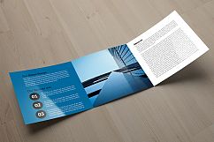 Online Business Square Trifold Brochure Product Image 4