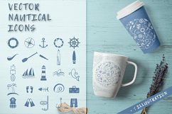 Vector nautical icons. Product Image 1