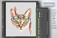 Watercolor Cats.Animal creator Product Image 6
