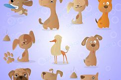 puppy dog clipart / Digital Clip Art for Scrapbooking Card Making Cupcake Toppers Paper Crafts / doodle dogs / puppy doodles / cute dogs Product Image 2