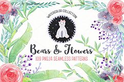 Watercolor Birthday &amp; Cute Bears Product Image 1