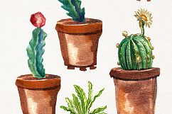 Watercolor Cactuses Product Image 4