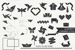 Origami - SVG, EPS Illustrations &amp; Patterns Product Image 2
