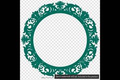 100 Vintage Circle Frame Clip Arts, Vintage Circle Mirror Product Image 2