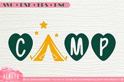 CAMP | SVG, DXF, EPS, PNG Cutting File Product Image 1