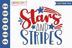 Stars and Stripes SVG , 4th of July SVG, cut file Product Image 1