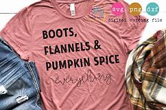 Boots Flannels And Pumpkin Spice Everything  Product Image 1