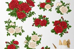 Roses – Vector Clip Art Set Product Image 10