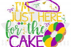 I&#039;m Just Here for the Cake SVG Product Image 2
