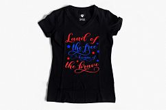 Land of the free because of the brave SVG PNG EPS DXF Product Image 2
