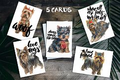 Yorkshire terrier watercolor set Product Image 5