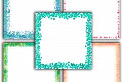 Watercolor Borders Digital Paper Product Image 5