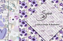 Baby elephant digital paper Product Image 3