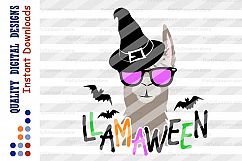Halloween svg Llamaween svg Funny holiday files Product Image 2