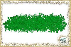 Green Shamrocks Clover Glitter Brush Strokes 24 PNG clipart Splashes  Product Image 15