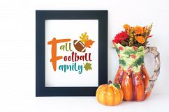 Fall Football Family SVG - Fall SVG Cut File - DXF EPS PNG Product Image 4