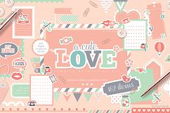 A Cute Love - Romantic Clipart Set Product Image 1
