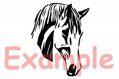 Horse Head whit Bandana, cowboy western Farm 845S  Product Image 2