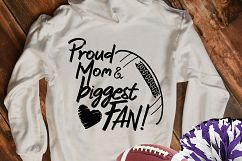 Biggest Fan SVG - Football Big Little Sister Brother Mom Dad Product Image 6