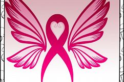 Breast Cancer ribbon svg files - Breast Cancer awareness SVG files  Product Image 4