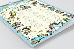 Cute Unicorns- calendar 2018 Product Image 2