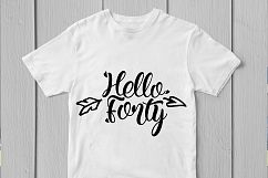 Hello Forty - Birthday SVG EPS DXF PNG Cutting Files Product Image 2