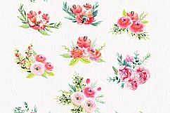 Watercolor Bright Flowers Product Image 4