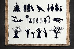 Halloween. 50 Hand Drawn Objects Product Image 6