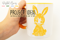 Bunny Rabbit paper cut SVG / DXF / EPS / PNG files Product Image 3